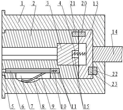 Asynchronous electromechanical mixing spring-free antitheft alarming lock