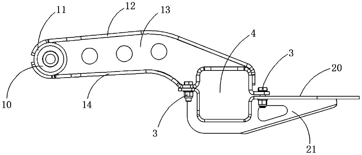 Novel air suspension guide arm and automobile comprising same