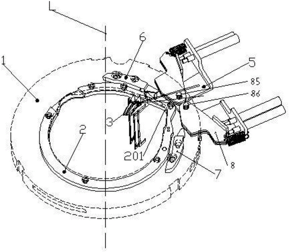 Hosiery knitting machine sinker cap device commonly used in slabs and looped piles