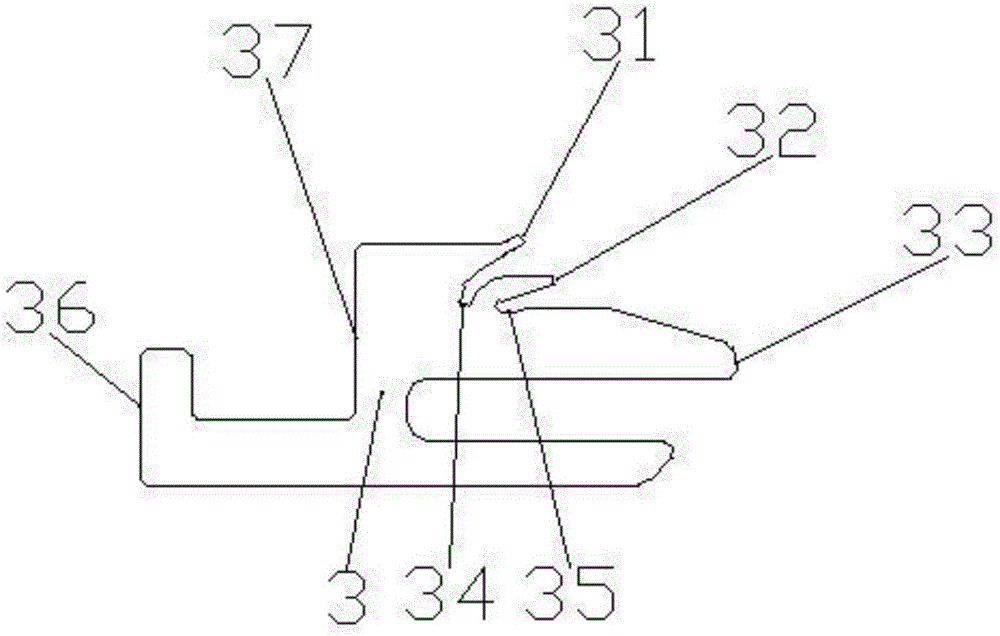 Hosiery knitting machine sinker cap device commonly used in slabs and looped piles