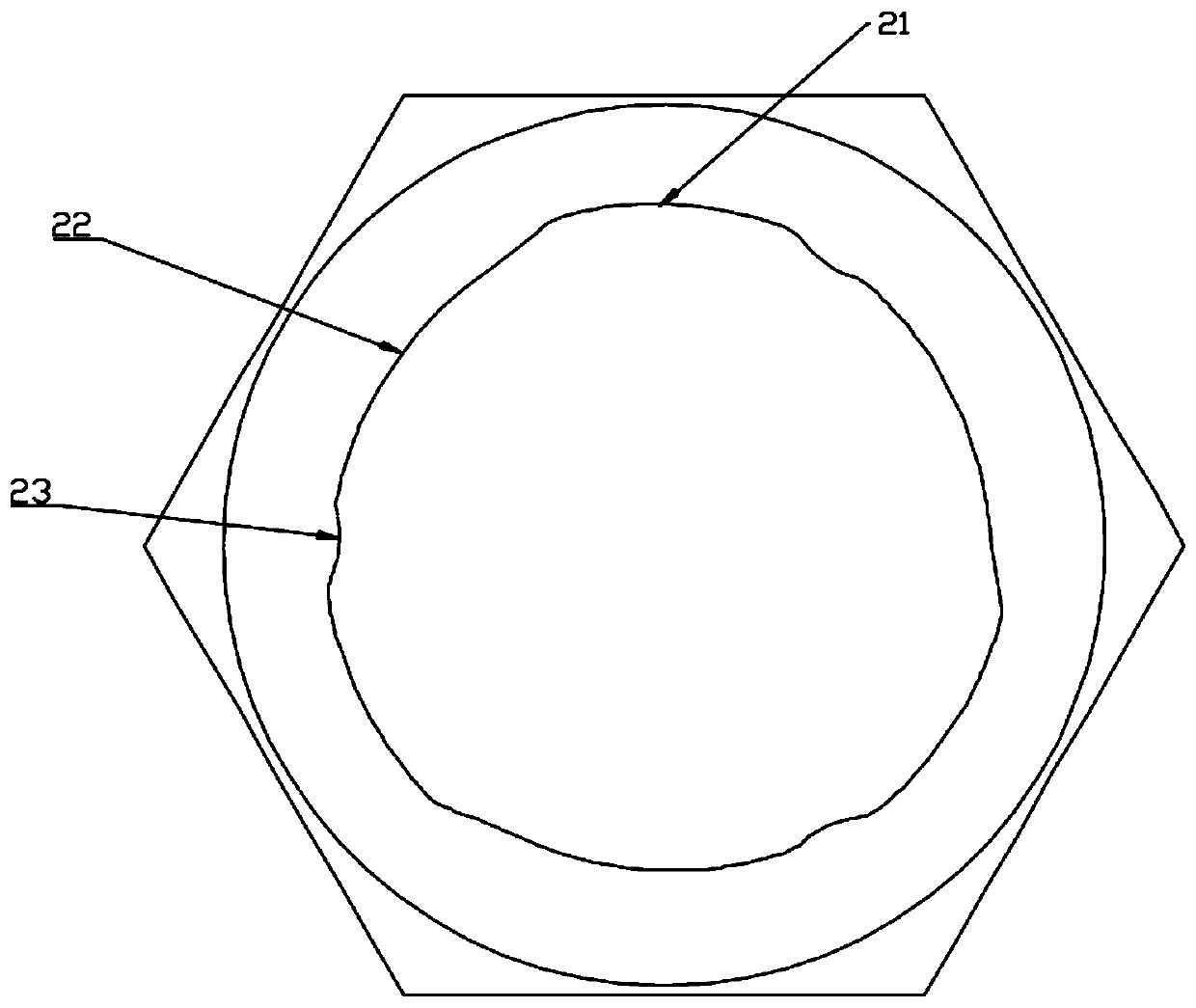 Nut locking structure