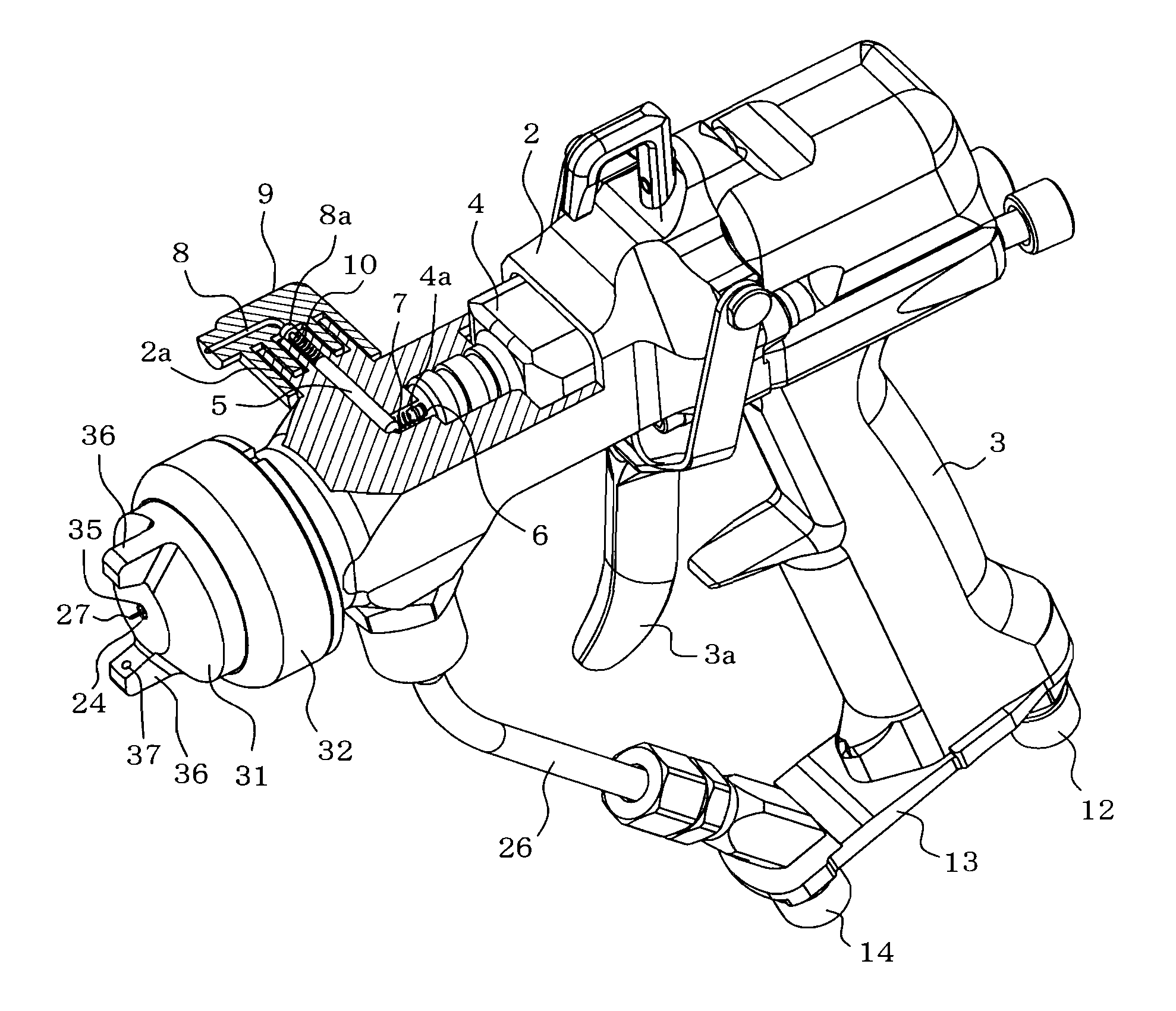 Electrostatic spraying device