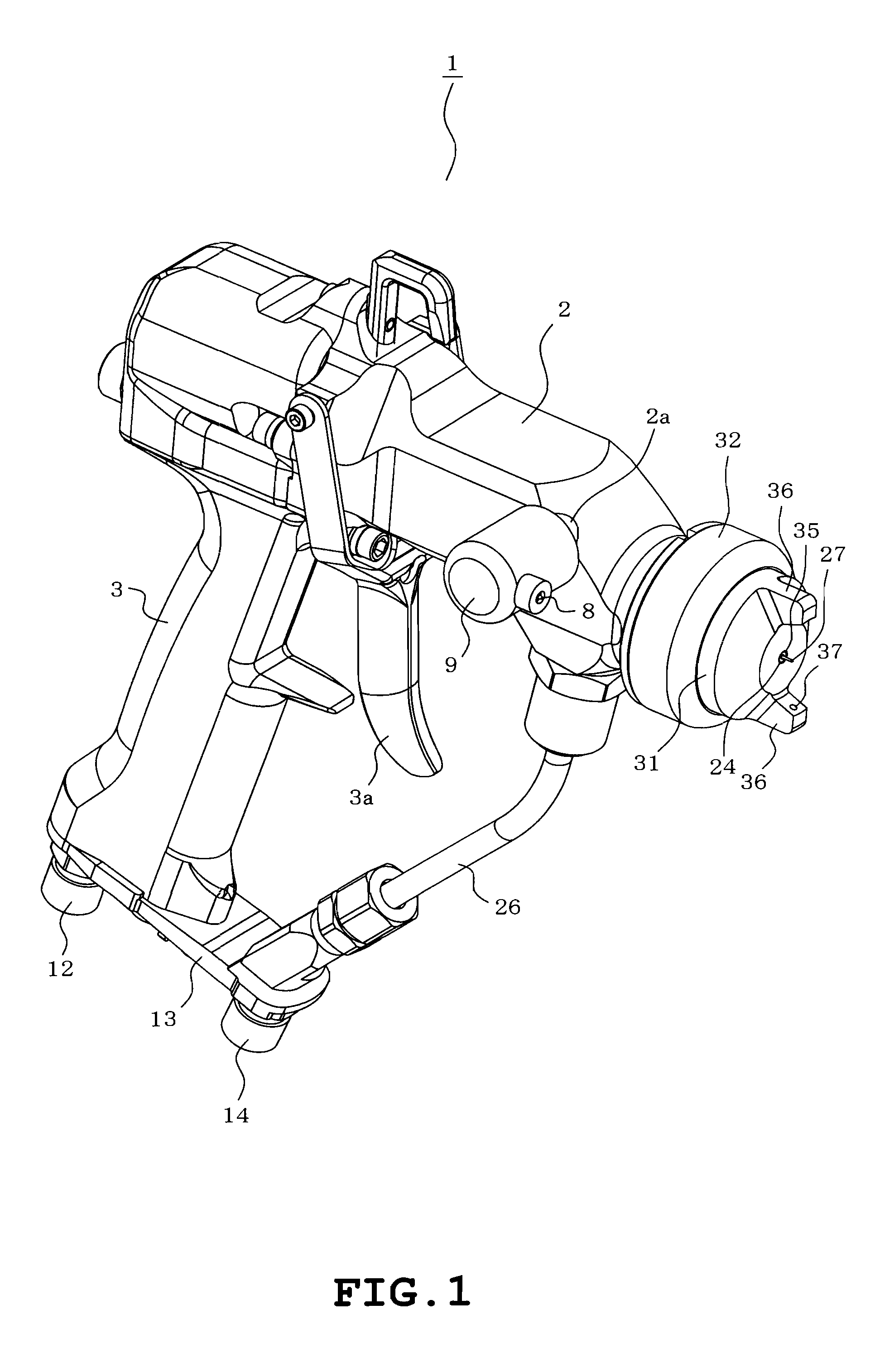 Electrostatic spraying device