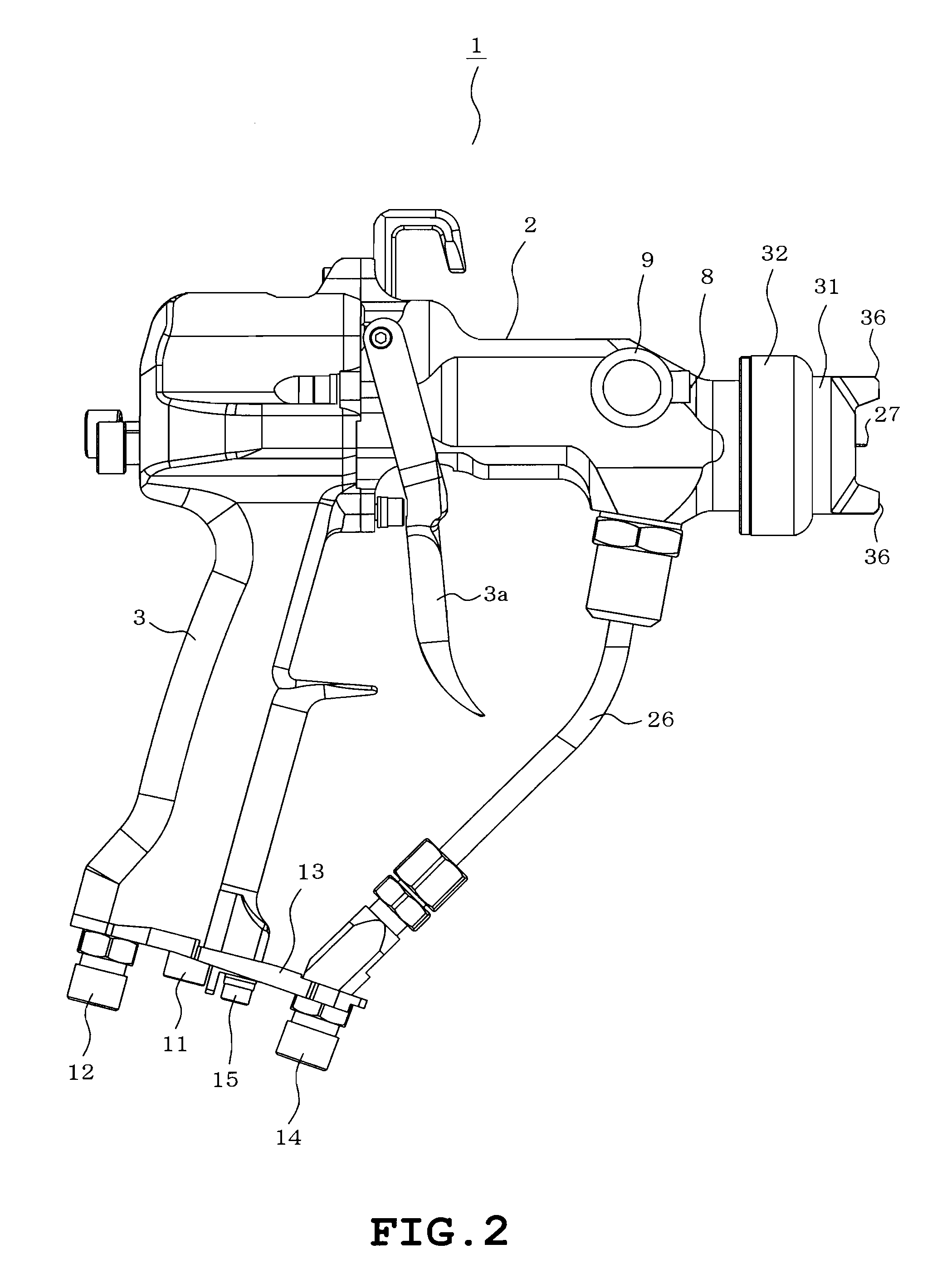 Electrostatic spraying device