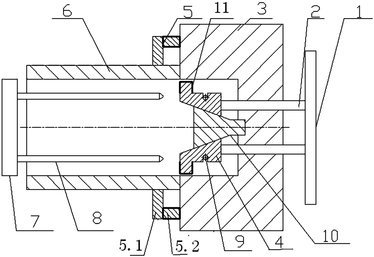 Motor car brake pipe end thermoforming device