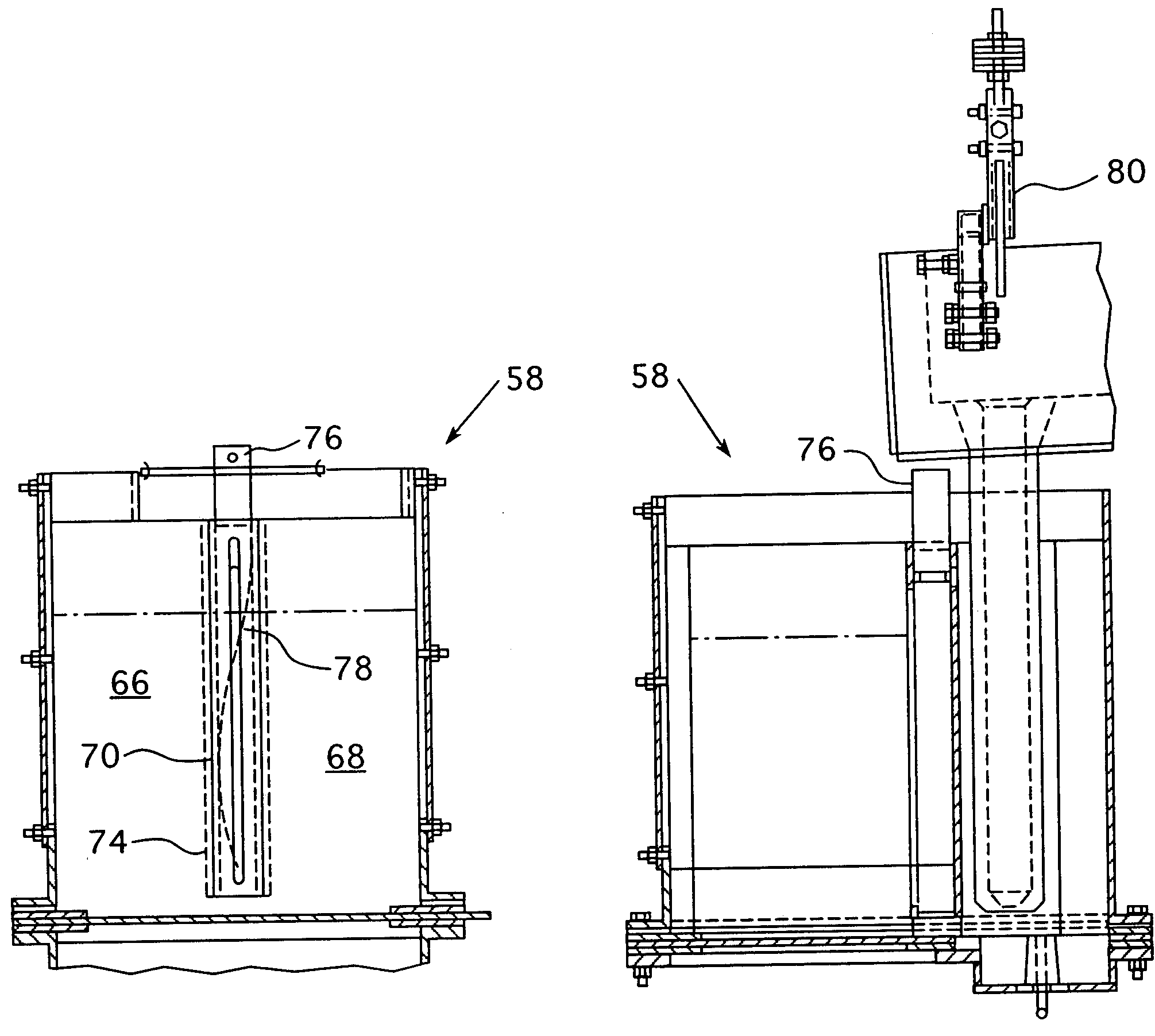 Method of unidirectional solidification of castings and associated apparatus