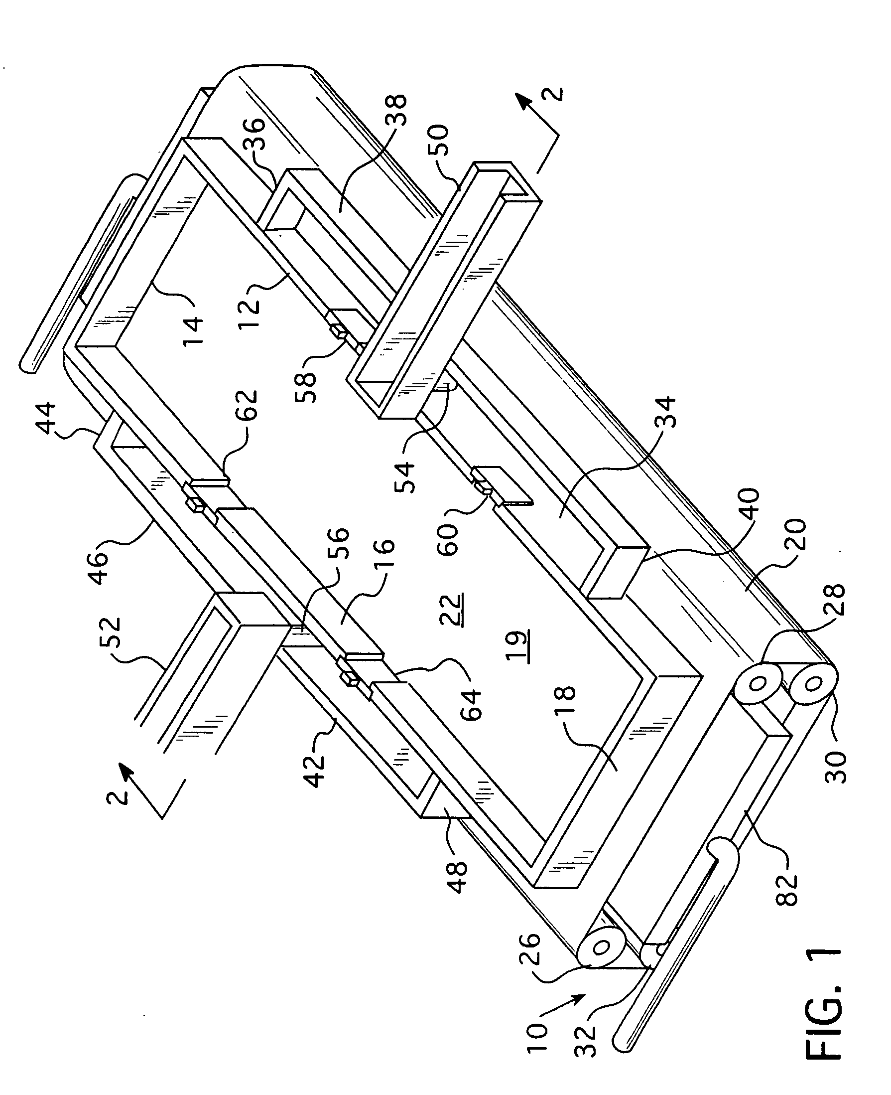 Method of unidirectional solidification of castings and associated apparatus