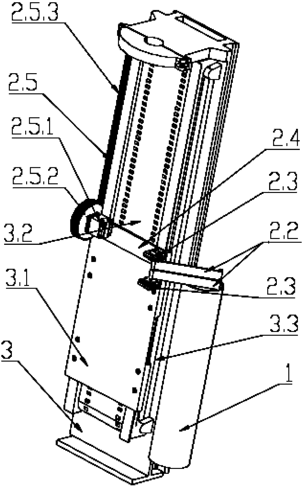 Automatic drill pipe loading device applied to downhole hydraulic drilling rig and having drill pipe storage function