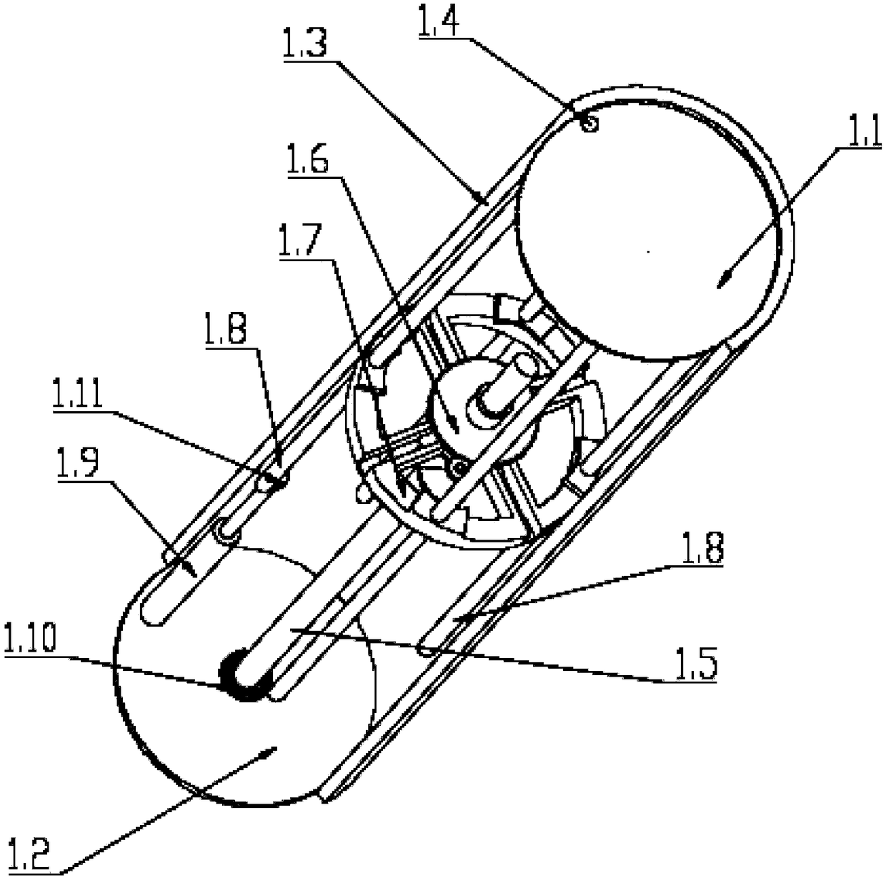 Automatic drill pipe loading device applied to downhole hydraulic drilling rig and having drill pipe storage function