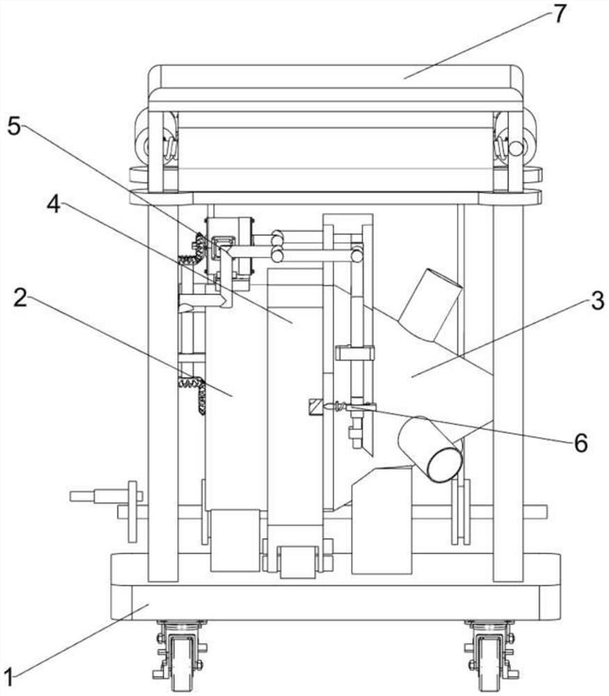 Air filtering and purifying device for producing modified starch