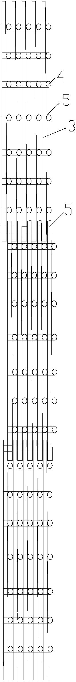 Cotton straw supporting structure for cemented soil mixing pile