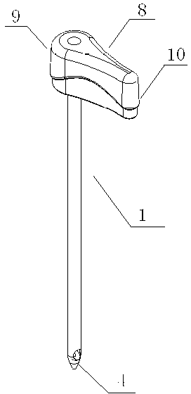 Device for operating vertebroplasty through unilateral vertebral pedicle