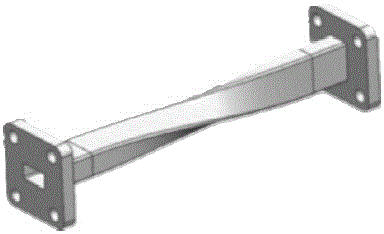 Novel waveguide polarization mode transition diaphragm structure applied in terahertz band