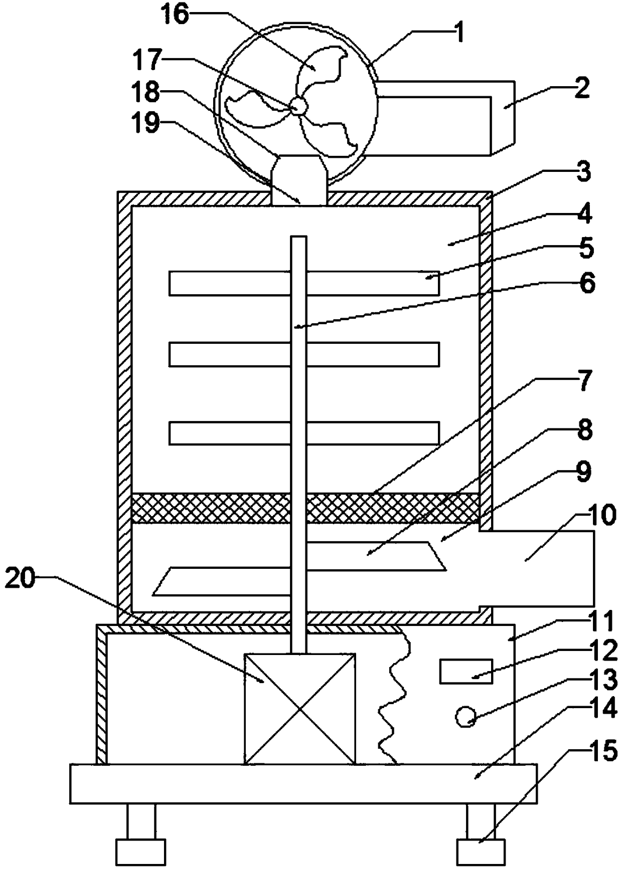 Agricultural straw pulverizer