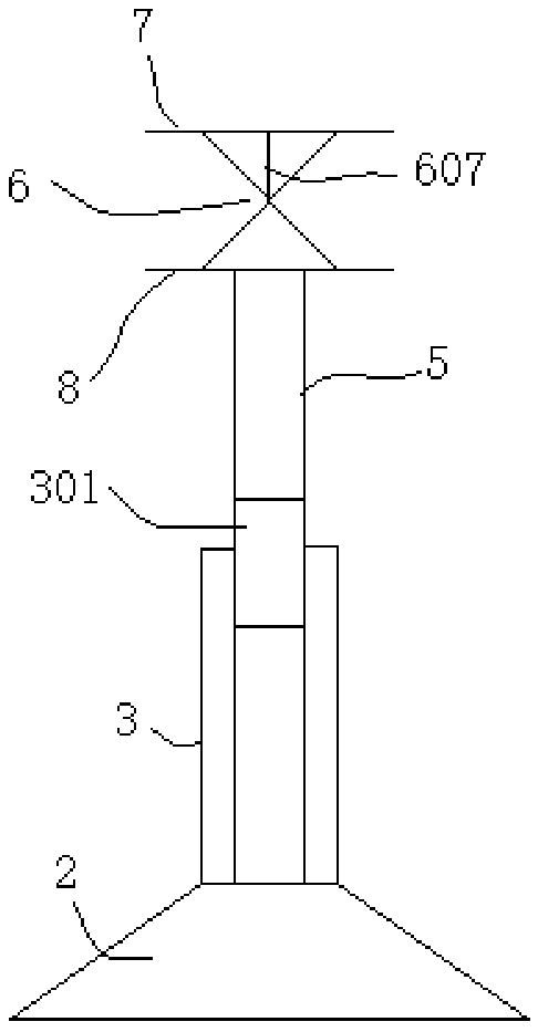 A device for replacing the fan yaw brake clip and the external cooling fan of the generator