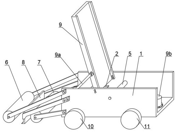 Brick paving device capable of automatically adjusting brick placing direction