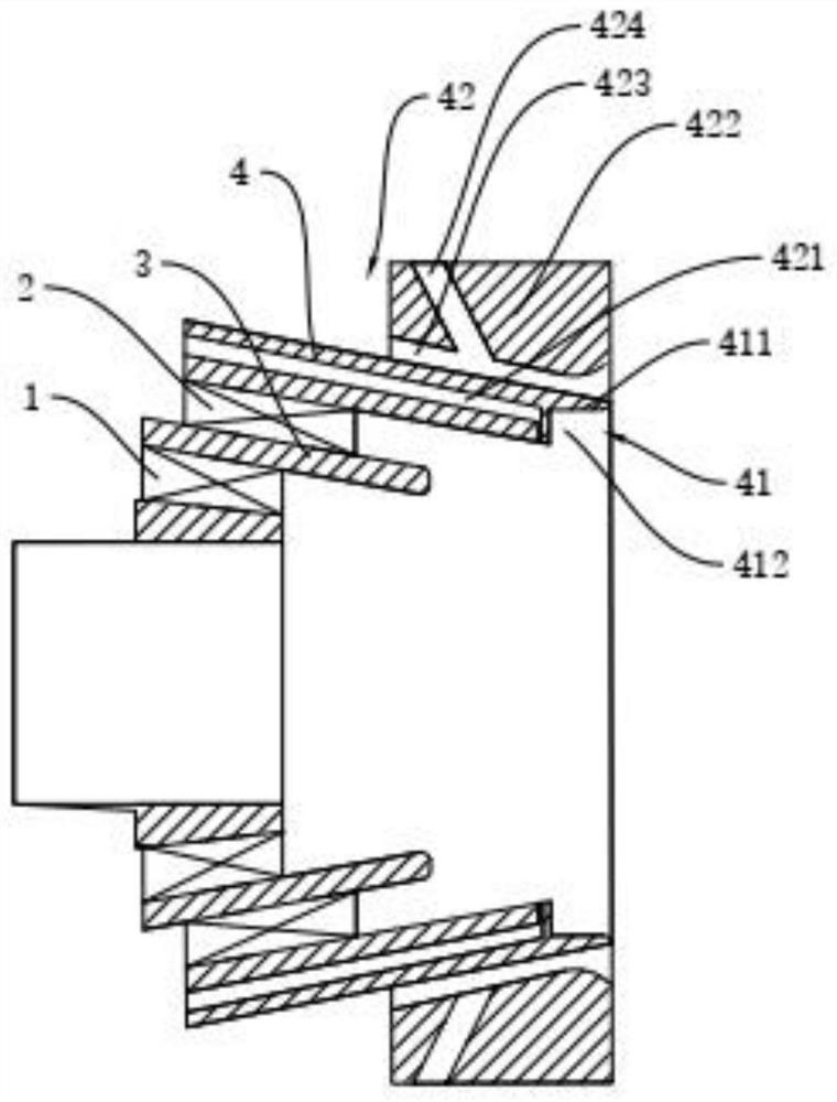 Two-stage axial swirler and aero-engine with cavity enhanced oil and gas mixing