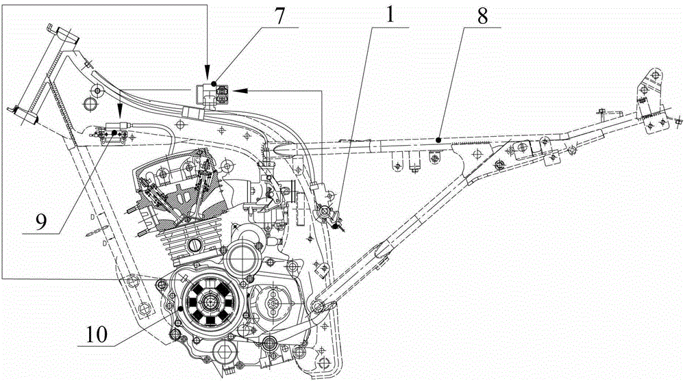 Ignition system and ignition control method of motorcycle