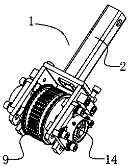 Connecting device with speed changing function for transmission gear