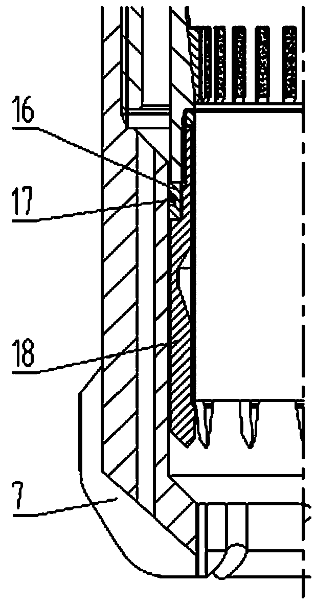 Differential type air-drilling coring device and differential type air-drilling coring method