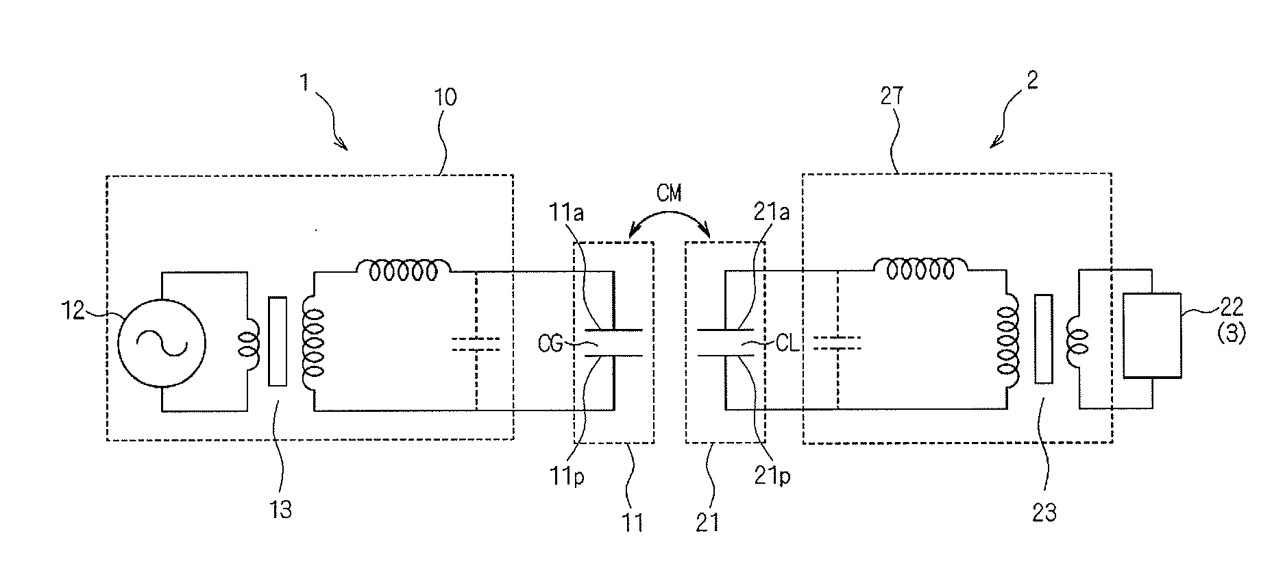 Power transmission system and power receiving jacket