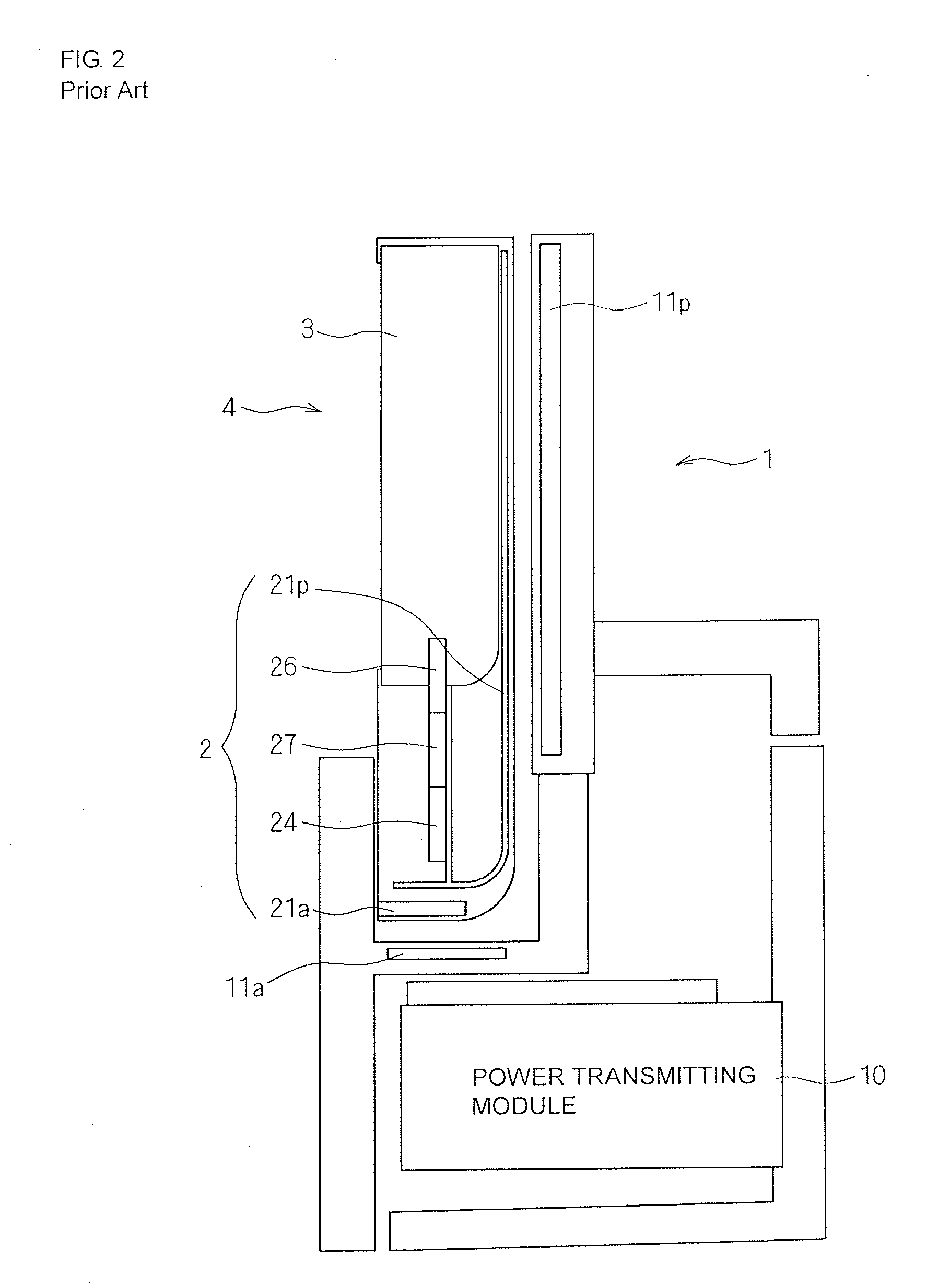 Power transmission system and power receiving jacket