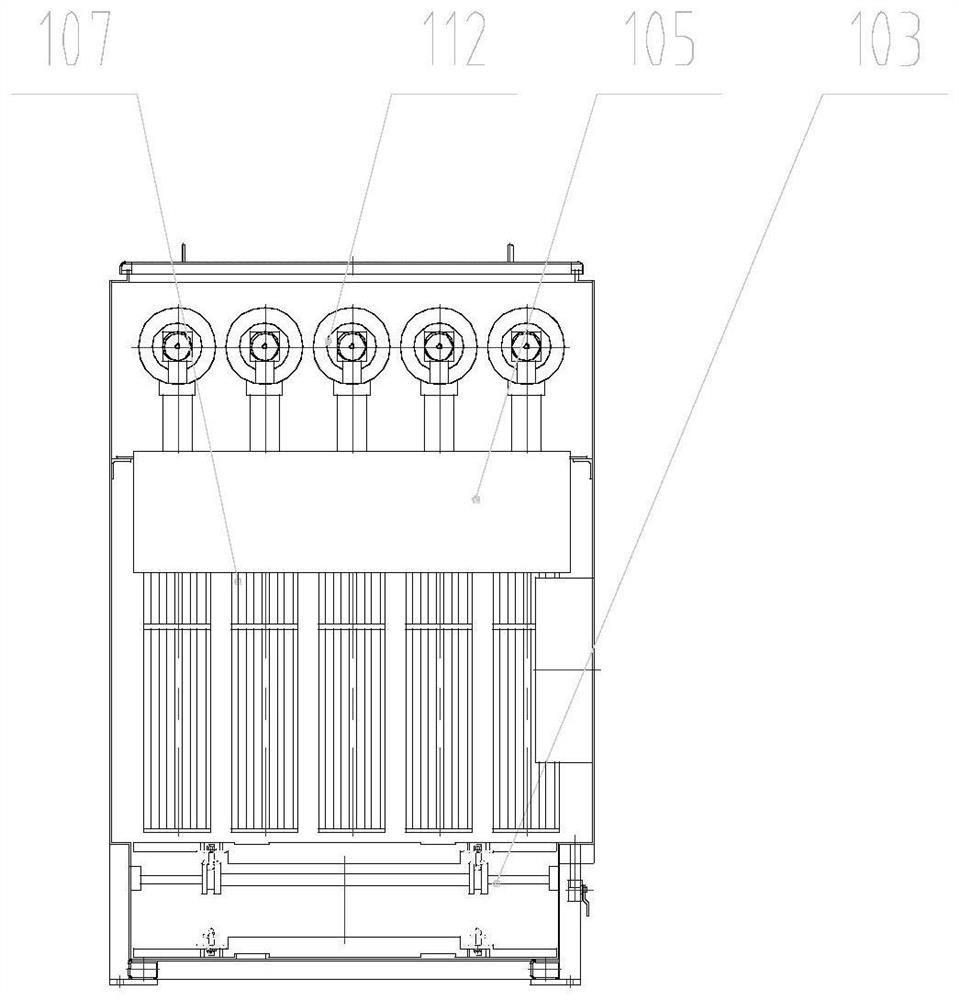 Full-automatic mining dry dust collector based on PLC control