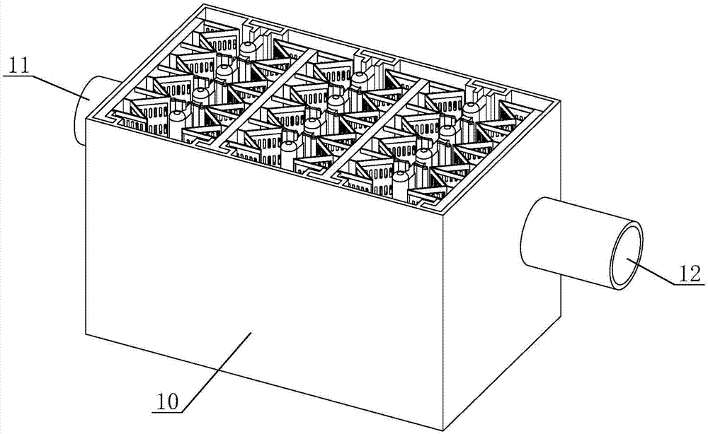 Long-diameter micro-optic resonance waste gas treatment device