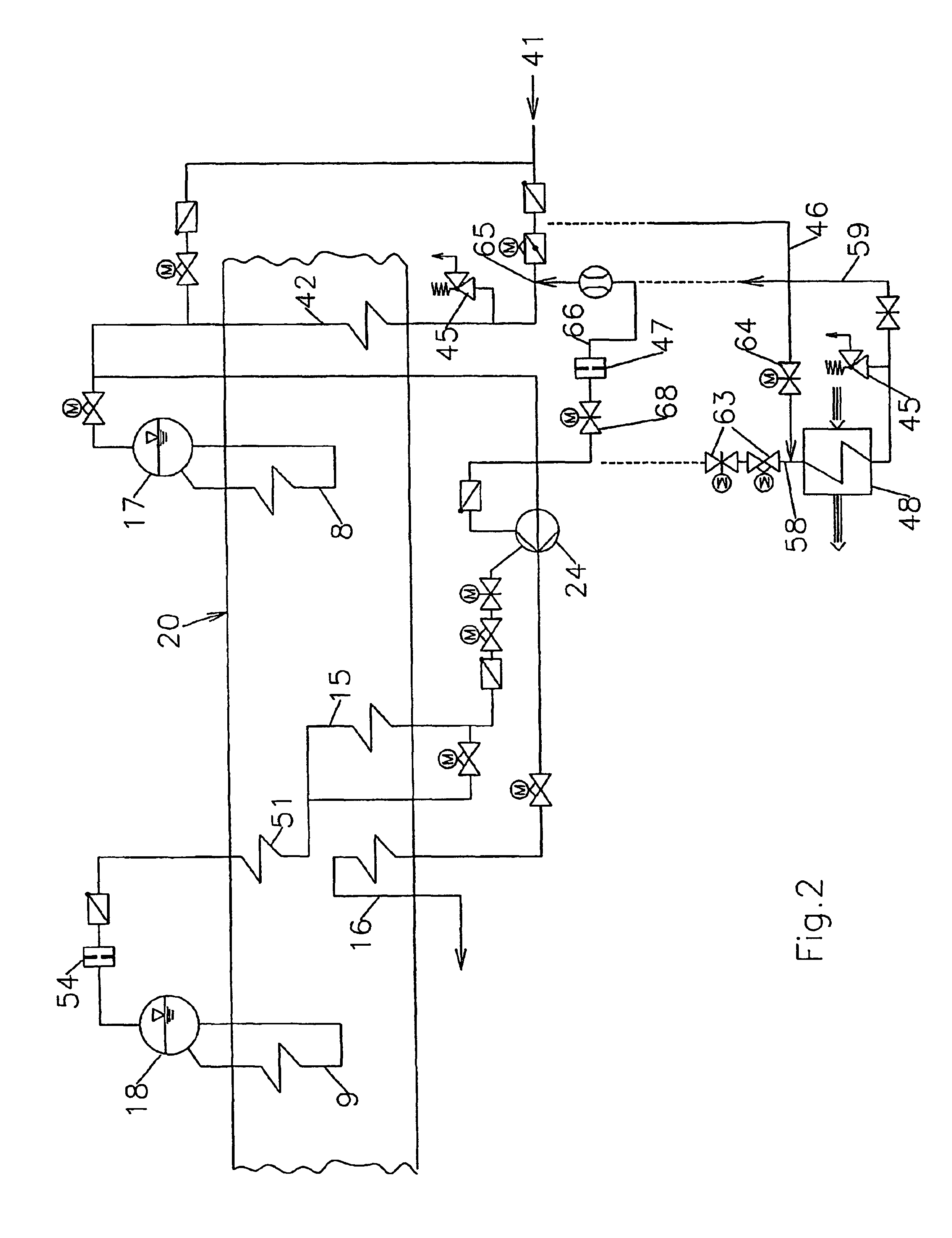 Device and method for preheating combustibles in combined gas and steam turbine installations