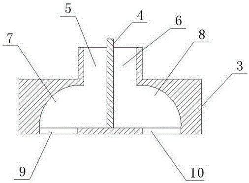 Flexible packaging bag of two-component glue