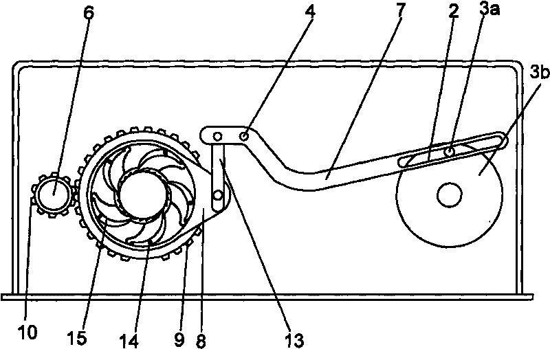 Boosting lever and gear combination mechanism