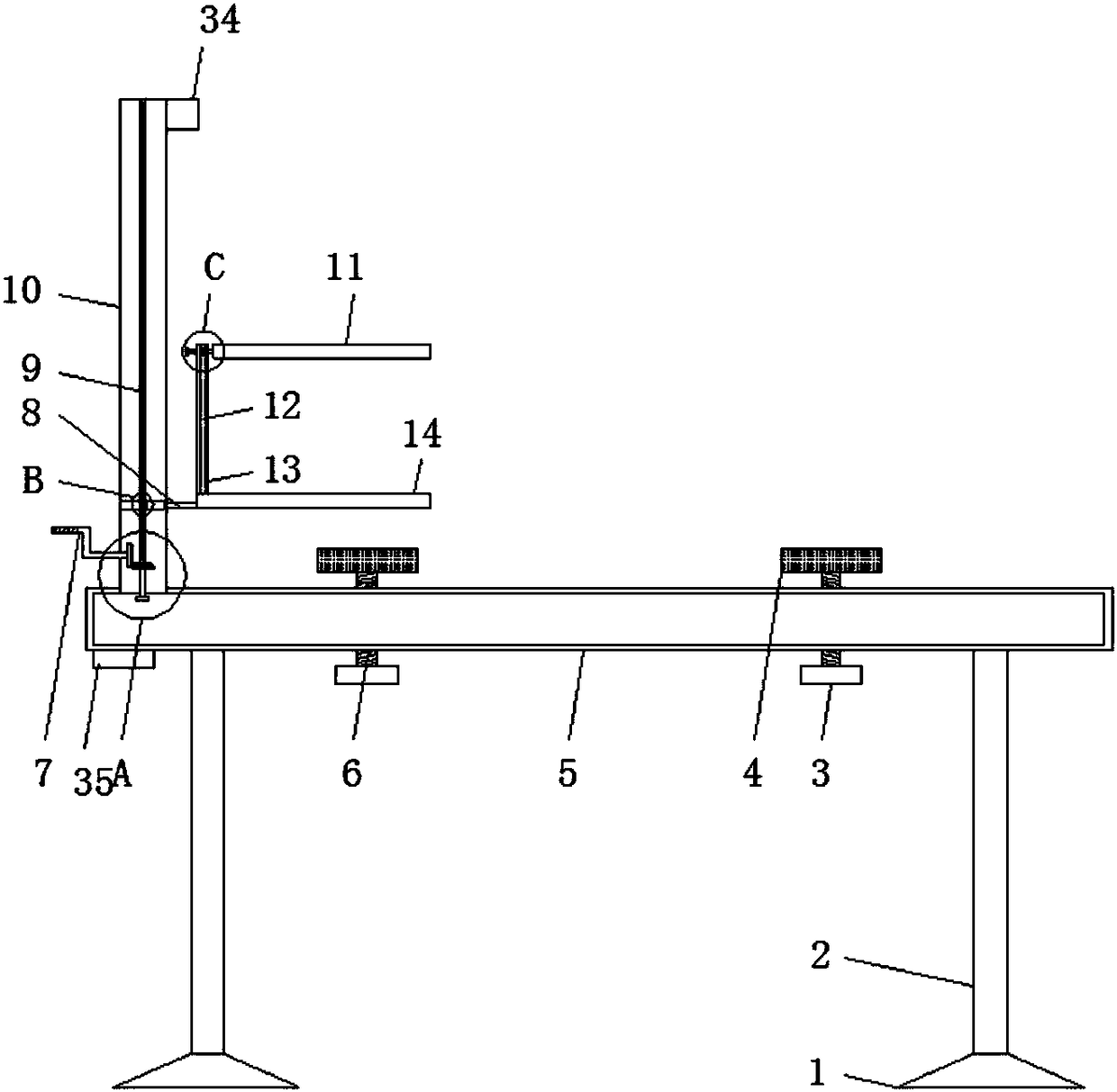 Surgery operation platform for livestock veterinarian