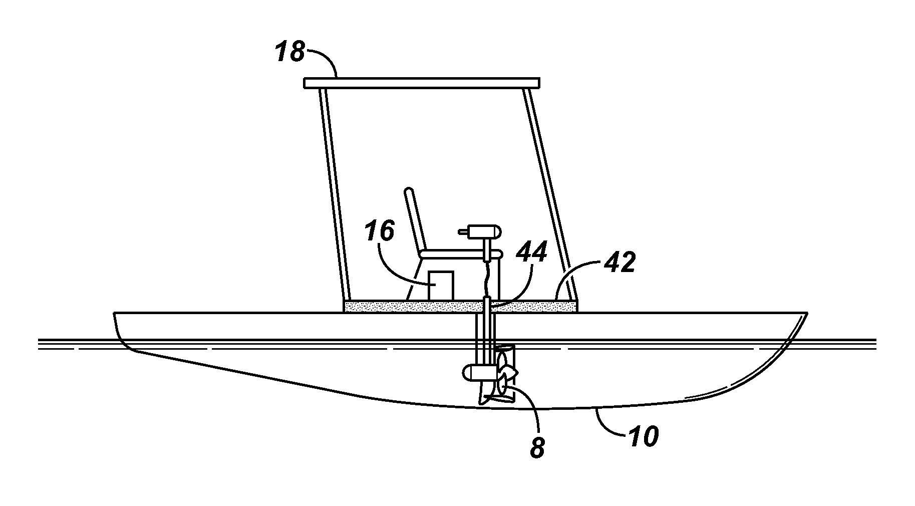 Propulsion system for multihull watercraft