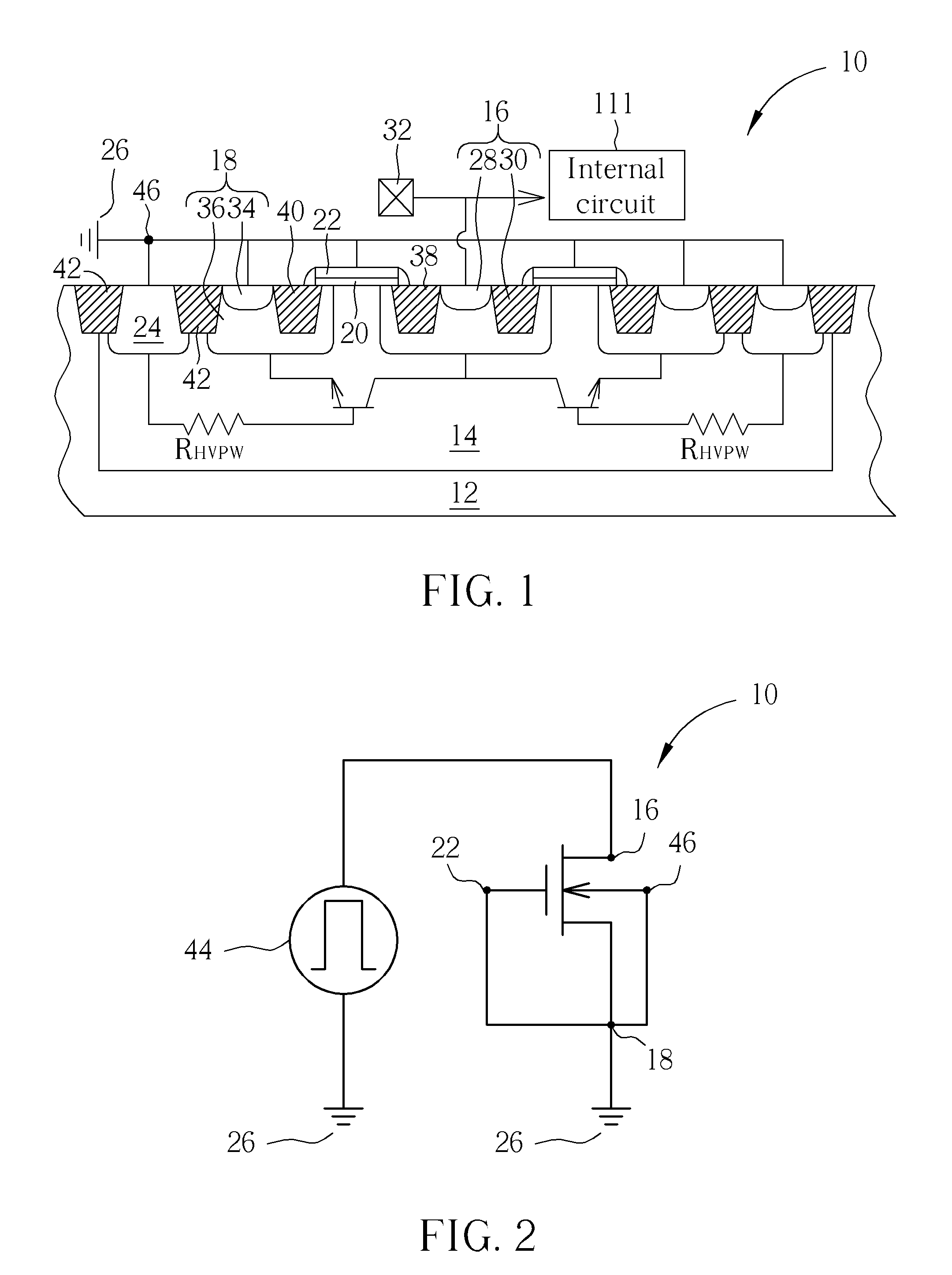 ESD protection device structure