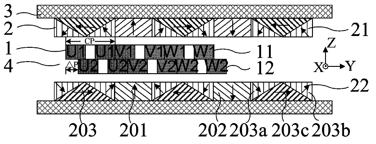 Linear motor and platform device