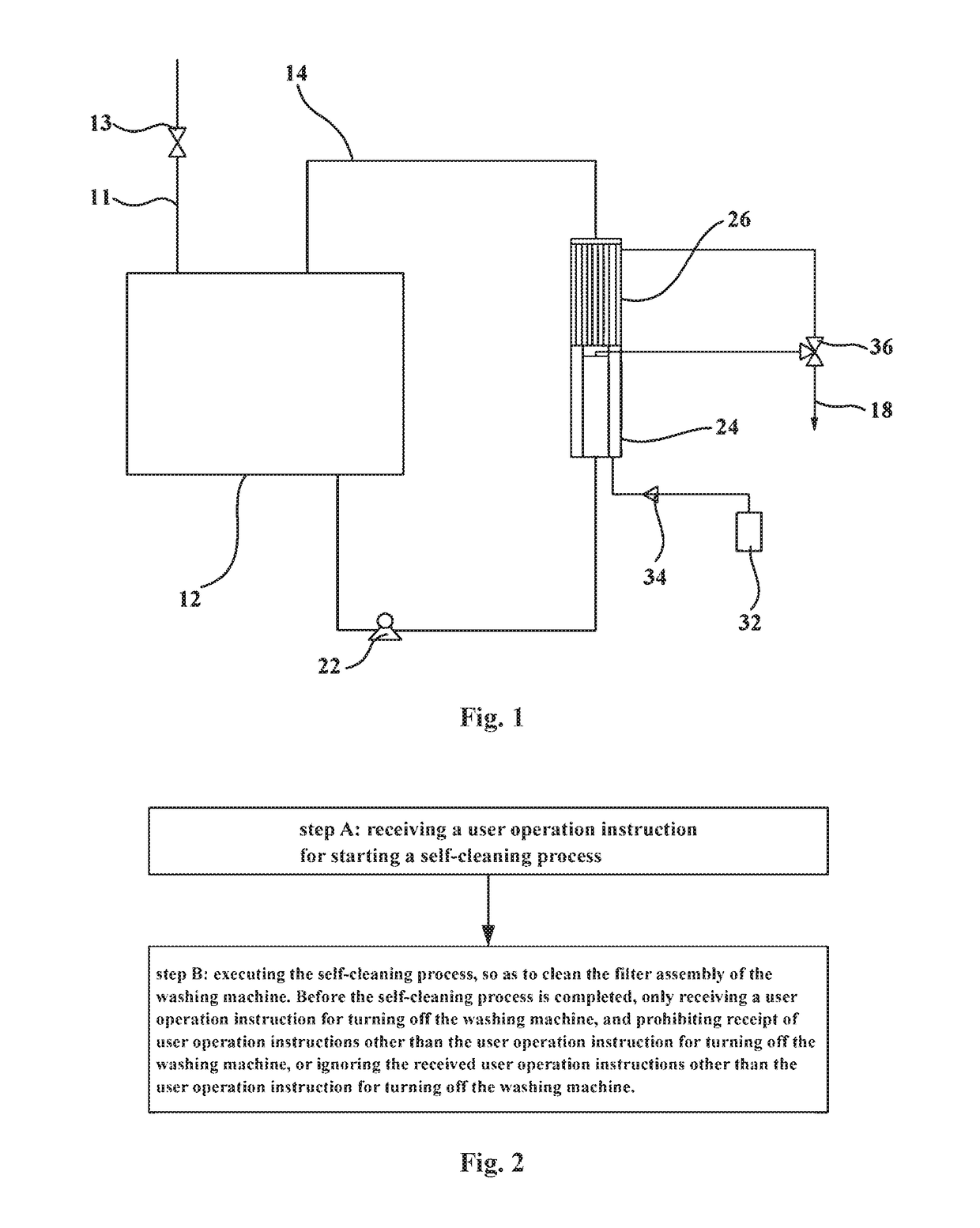 Self-cleaning method for filter assembly of washing machine