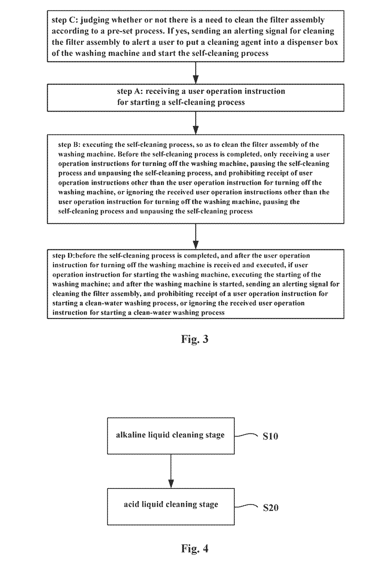 Self-cleaning method for filter assembly of washing machine