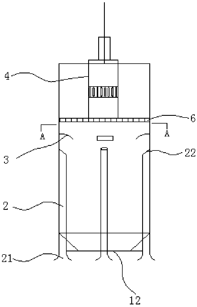 Sucking-in type slag removing machine