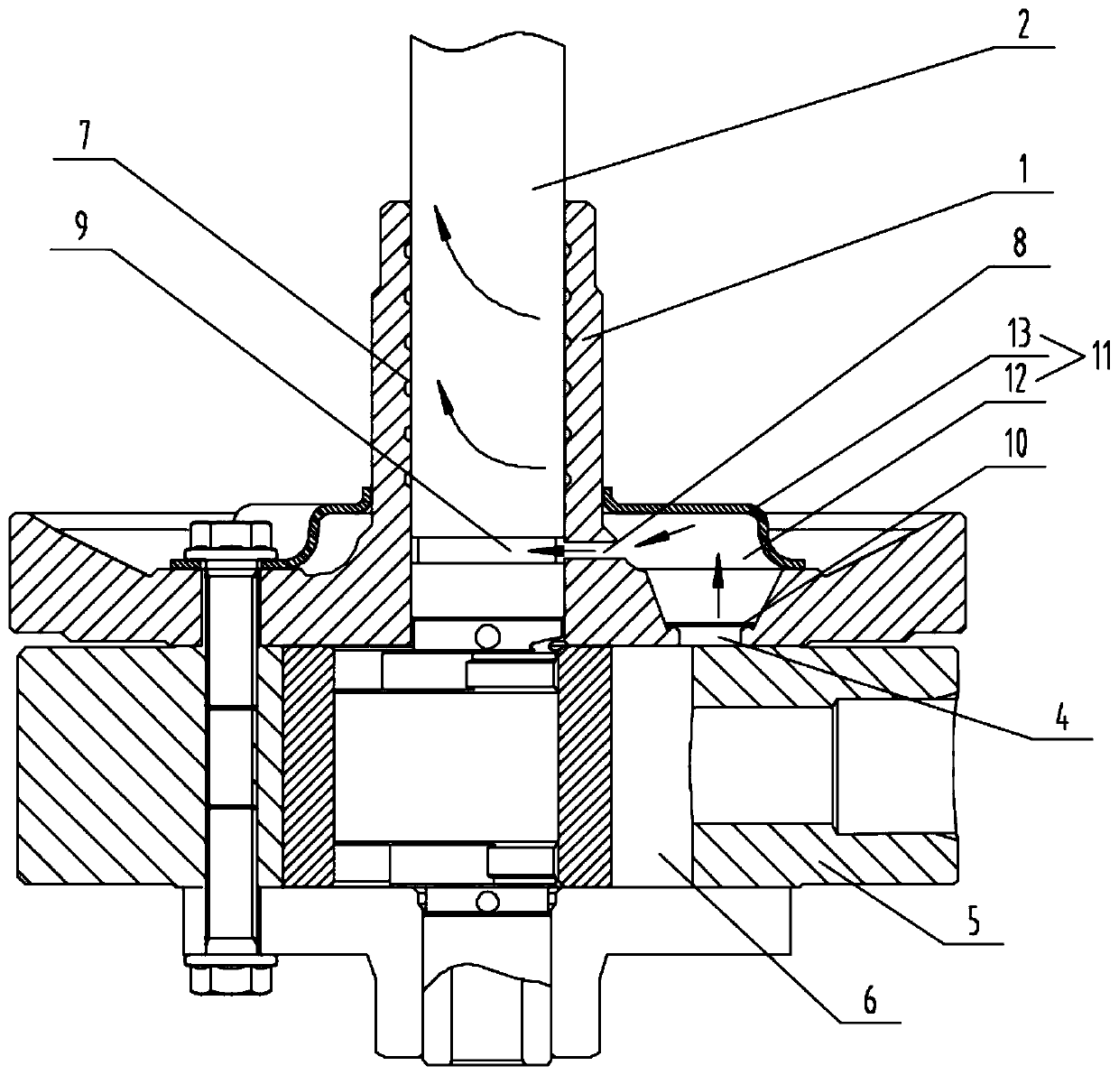 Compressor exhaust structure, compressor and air conditioner