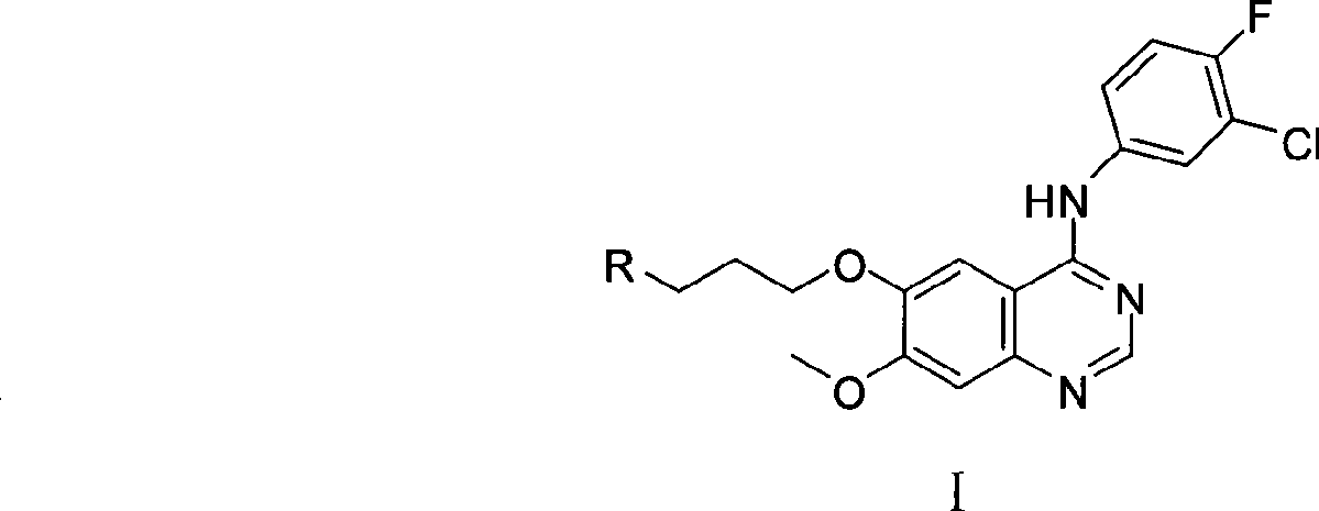 Amino-quinazoline derivative with antineoplastic activity and its salts