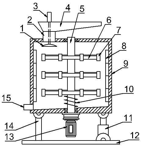 Impact crusher with hydraulic adjusting mechanism