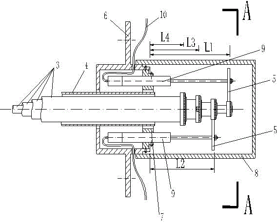 Rod type coaxial multi-point displacement measuring device