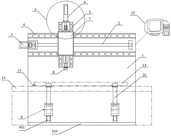 Automatic tightening device for double-end studs and nuts