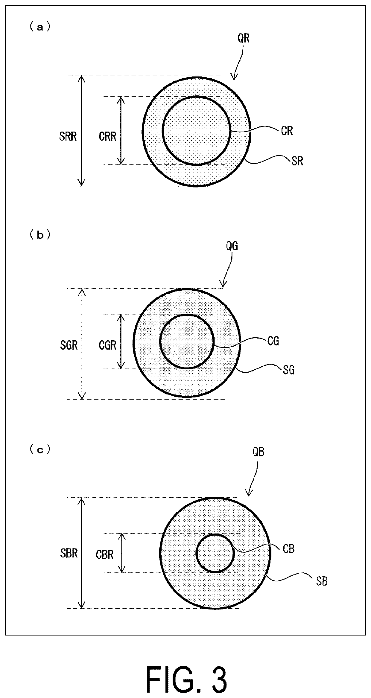 Light-emitting element having commonly formed hole transport layer and anode electrode and light-emitting device