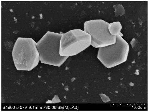 Preparation method of hexagonal prism zinc oxide