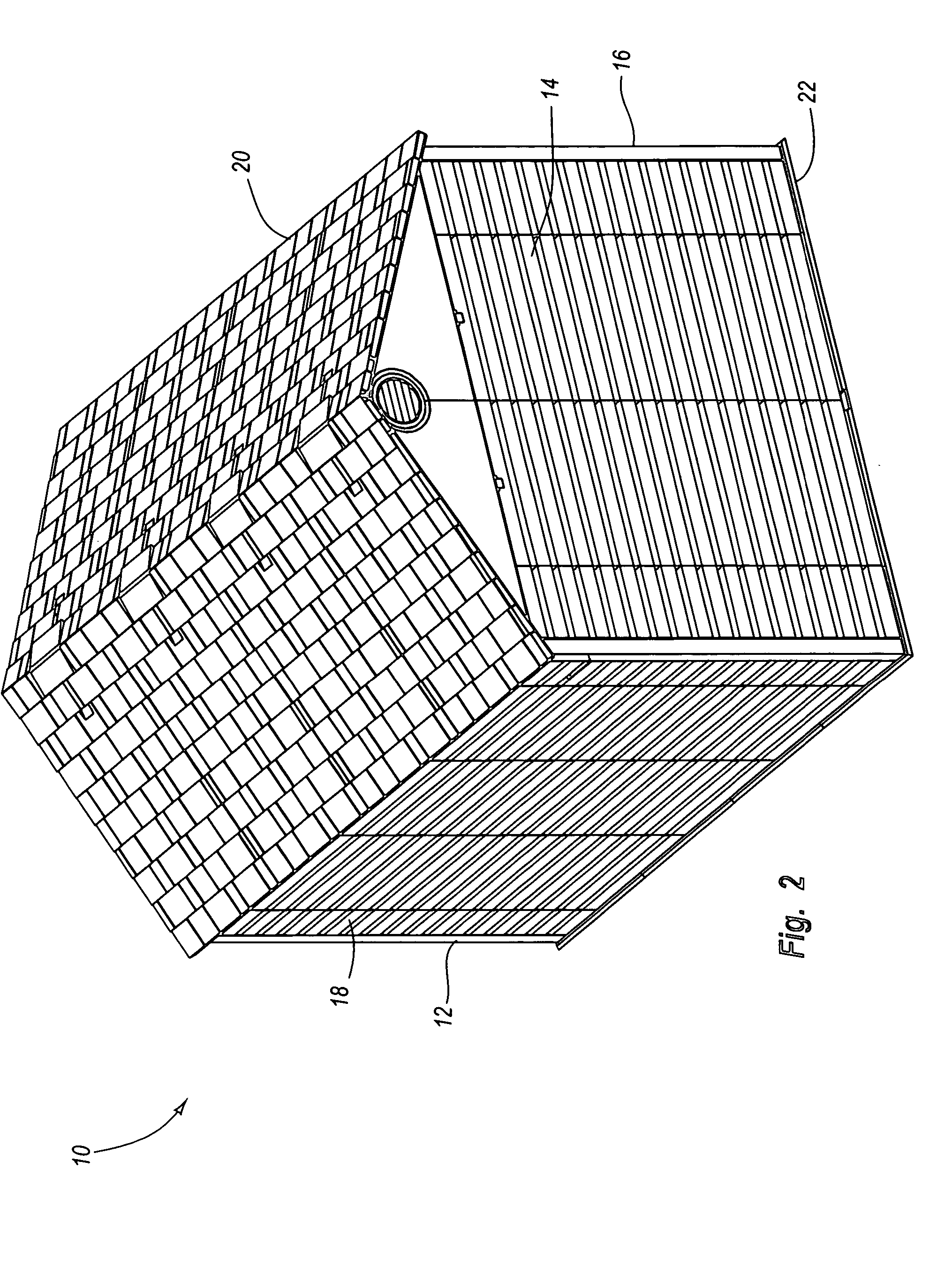 Floor for a modular enclosure