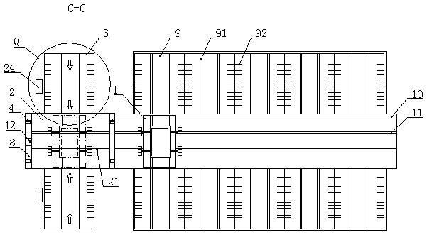 Underground intelligent stereo automatic parking garage built in urban downtown area