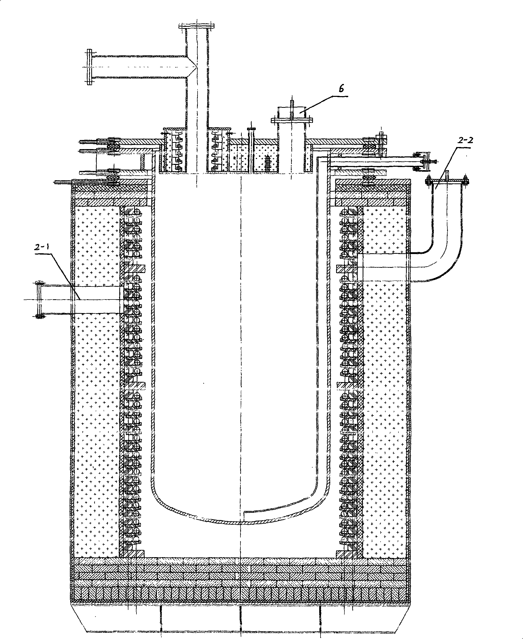 Titanium sponge preparation technique and titanium sponge reaction furnace