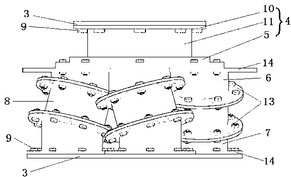 Three-dimensional shock isolation device