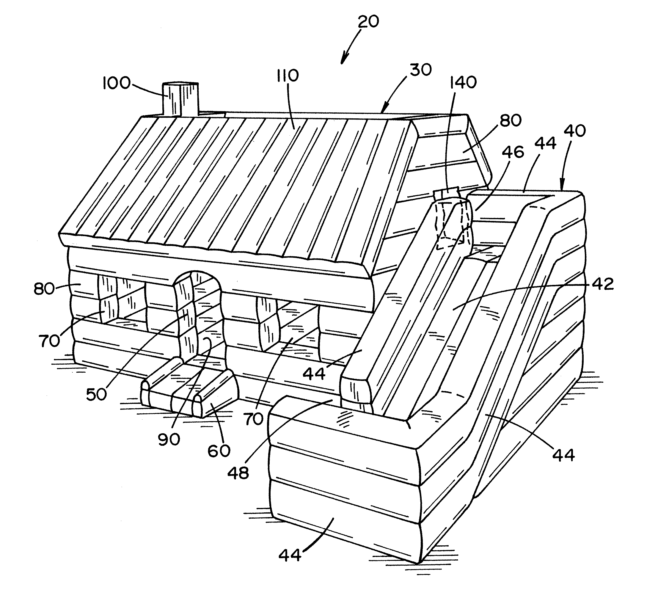 Inflatable educational structure